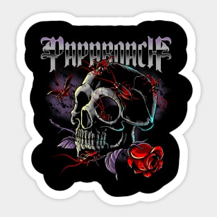 Skull and Flowers Of Papa Sticker